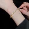 Elegant Hollow Geometric Minimalist Bracelet for Women - Exquisite Light Luxury Design