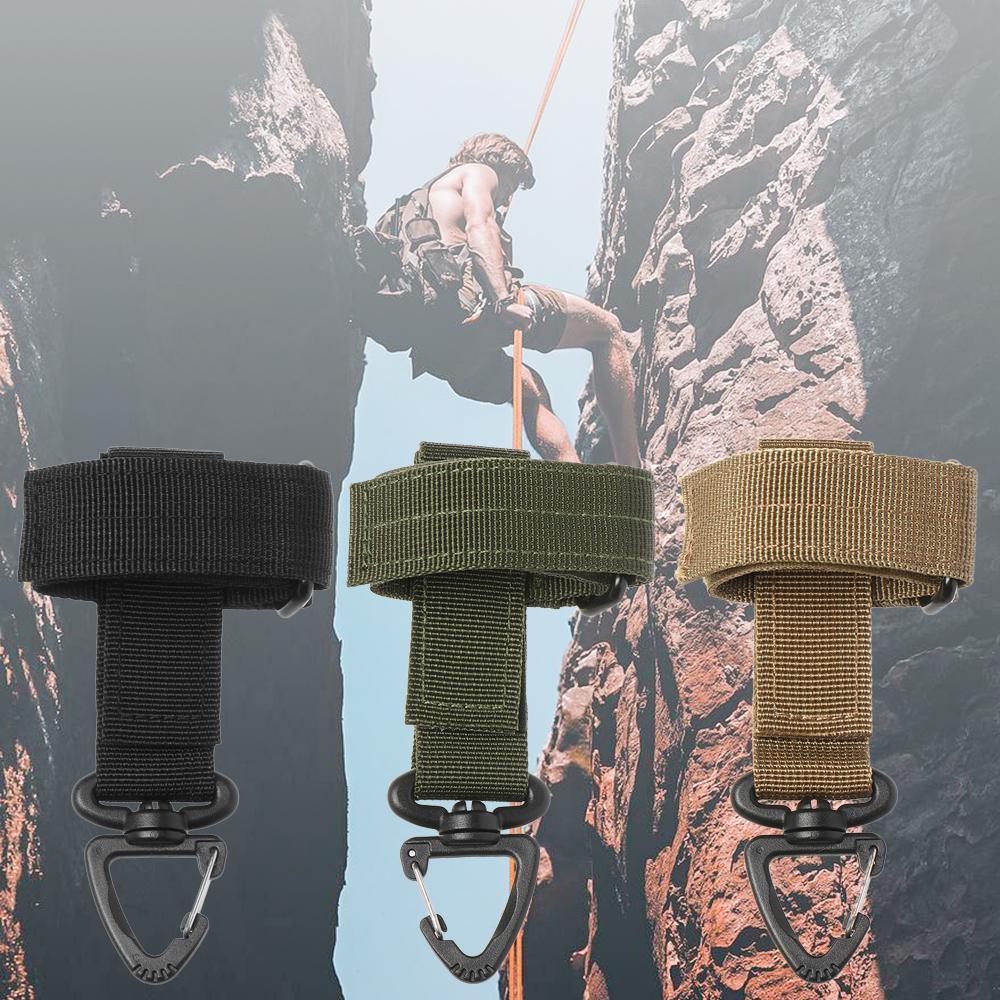 Outdoor Nylon Safety Hanging Buckle Climbing Rope Storage Glove Hook