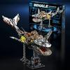 MOC Механический Кит Строительные Блоки Модель Кирпичи Со Светом DIY Настольное Украшение Игрушки для Детей Рождество Подарки на День Рождения Игрушка