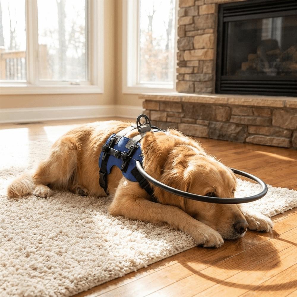 Breathable Blind Dog Safety Bumper Reflective Blind Dog Harness Pet Collision Collar Pet Safety