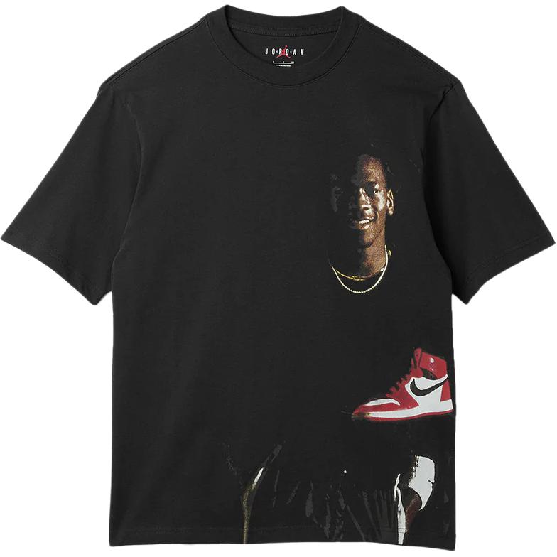 Футболка с круглым вырезом Air Jordan Off Black Мужские топы HQ2666-045