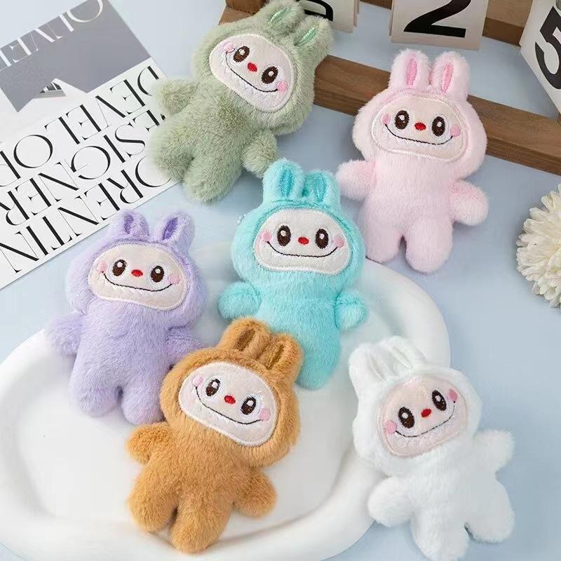 Новый мультяшный плюшевый кулон Labubu, кулон Kawaii, брелок для ключей, школьный рюкзак, кукла, девочка, мальчик, подарок, игрушки