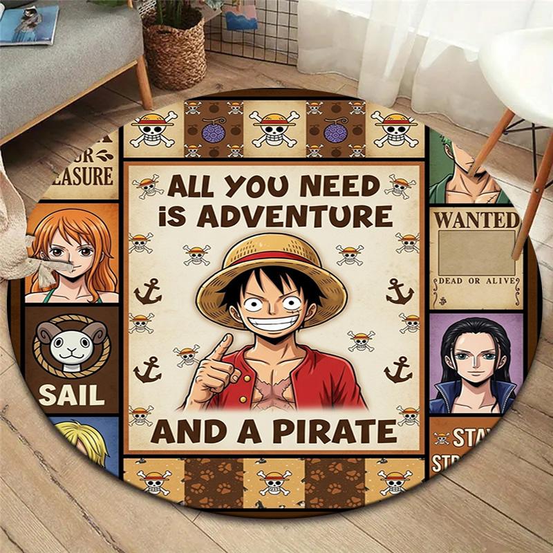 One Piece Round Area Rug Carpet Rug For Living Room Bedroom Sofa Playroom Decor Nonslip Floor Mat