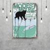 Modest Mouse Винтажная жестяная табличка Декор для дома Настенный декор Искусство Настенная роспись Декор комнаты Декор Ретро Металлическая табличка Постеры для бара
