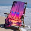 proof beach towel with Game Grand Theft Auto pattern - soft,absorbent,quick-drying,machine washable - perfect for swimming,camping,bathing