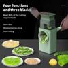 Vegetable Shredder Rotary Cheese Grater Manual Ice Shaved Machine Nut Grinder  Smoothies
