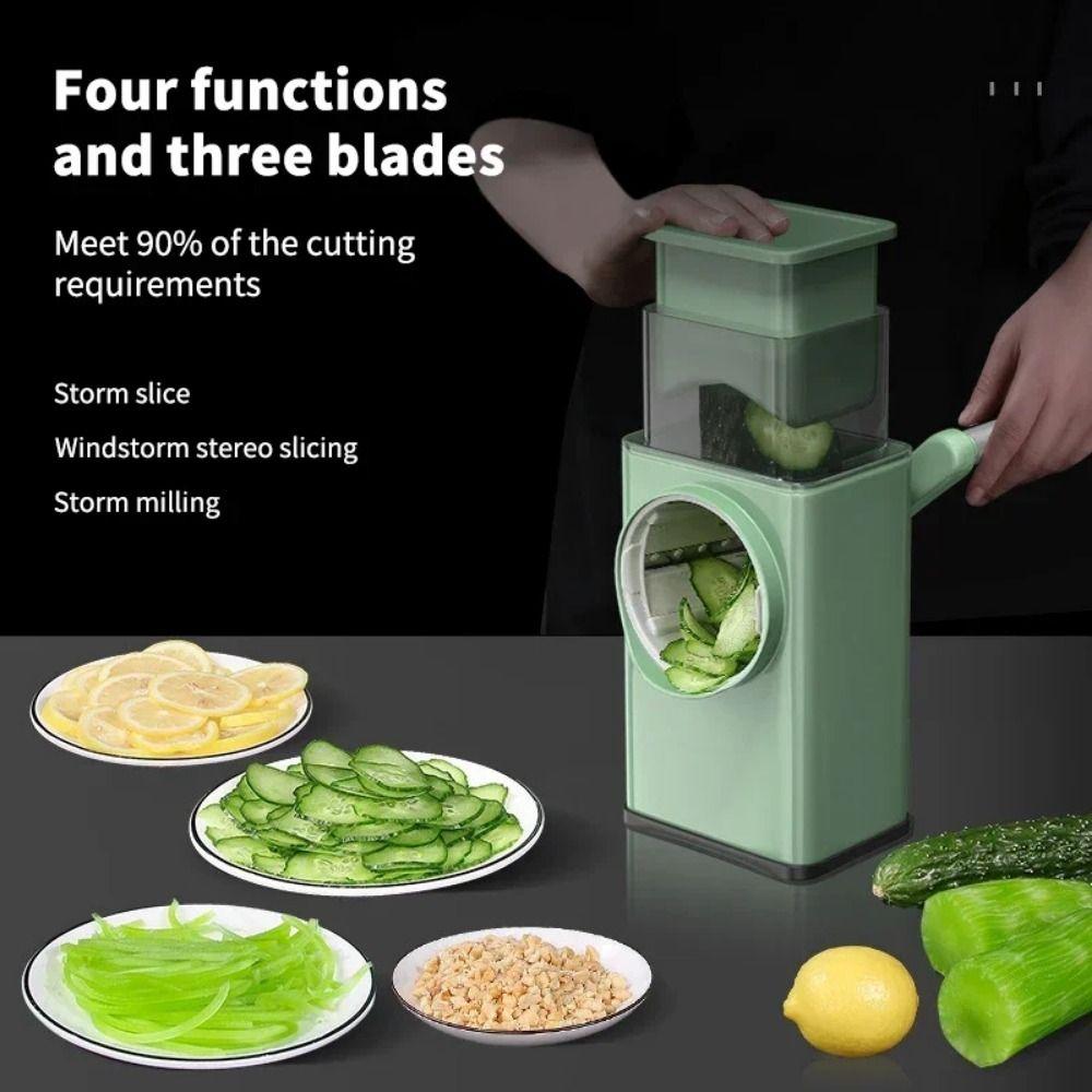 Vegetable Shredder Rotary Cheese Grater Manual Ice Shaved Machine Nut Grinder  Smoothies