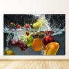 Горячие свежие фрукты и овощи в воде, кухонный домашний декор, большие настенные картины для гостиной, постеры, HD картины на холсте