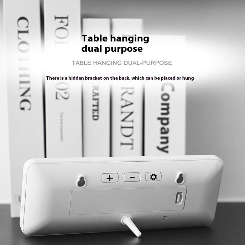 Многофункциональные настенные цифровые ЖК-часы с питанием от батареи, время, температура, дата, настольные часы для гостиной, ЖК-часы 12/24 ч