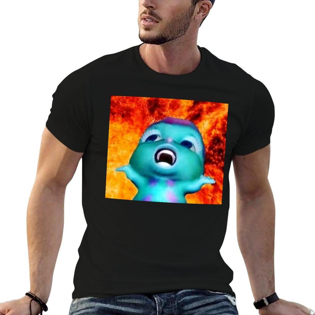 Bibble Meme Painting Vintage T-Shirt Running Gym Short Sleeve Sports Tee