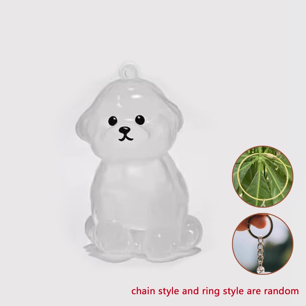Portable Pet Hair Keepsake Memorial Bottle For Cat Fur Cat Hair Storage Box Pet Fur Keepsake Capsule DIY Transparent Fur Storage