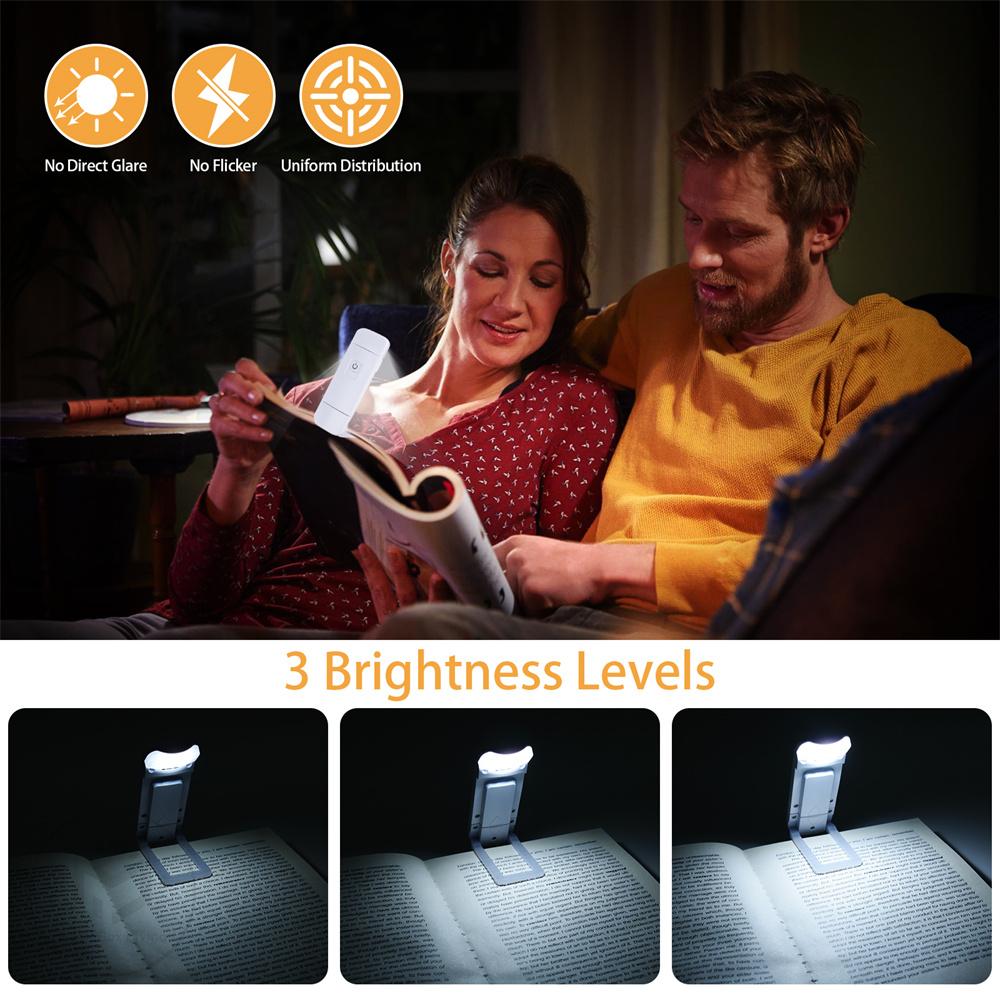 USB Rechargeable Book Light Brightness Adjustable Clip Bookmark Light Led Book Lamp Night Read Lamp For Kids Bedroom Read Light