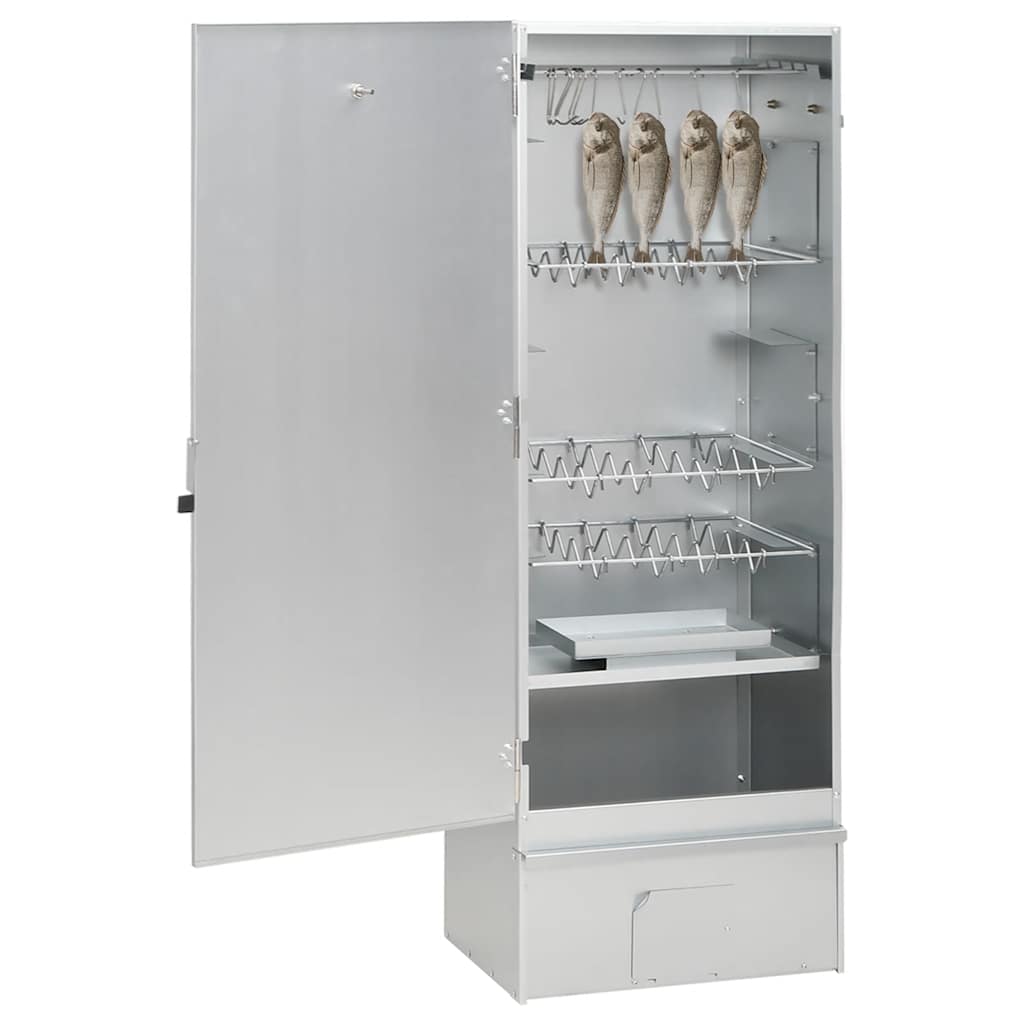 Smokehouse with Wood Chips 44.5 x 29 x 110 cm Galvanized Steel