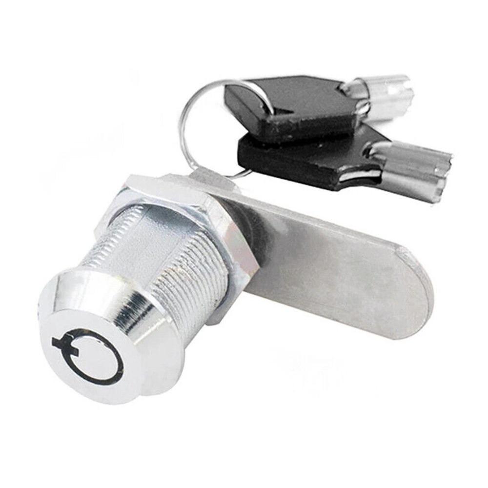 Safe Deposit Box Locks with 2 Keys File Metal Cabinet Emergency Lock New Mechanical Tongue Lock