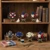 Handmade Flower Bouquet 3D Beading Kit America 250th Anniversary Beaded DIY Small Kit Bead Art Set for Adults Beginners Office Decoration Craft