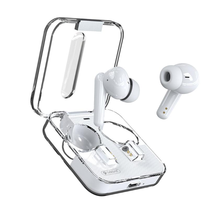 Полностью прозрачные внутриканальные наушники Macaron Color, модная мощная беспроводная Bluetooth-гарнитура с басами