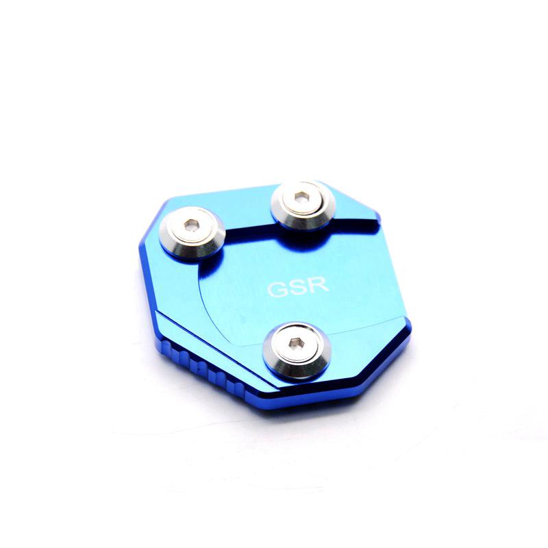 Suzuki GSR Off-road Motorcycle Accessories: Enlarged Footpegs & Kickstand Pad