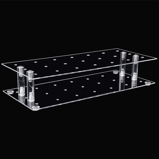 Acrylic Cake Pop Stand Clear Lollipop Display Holder with 21 Holes Reusable Dessert Display Rack for Home Kitchen Bakery