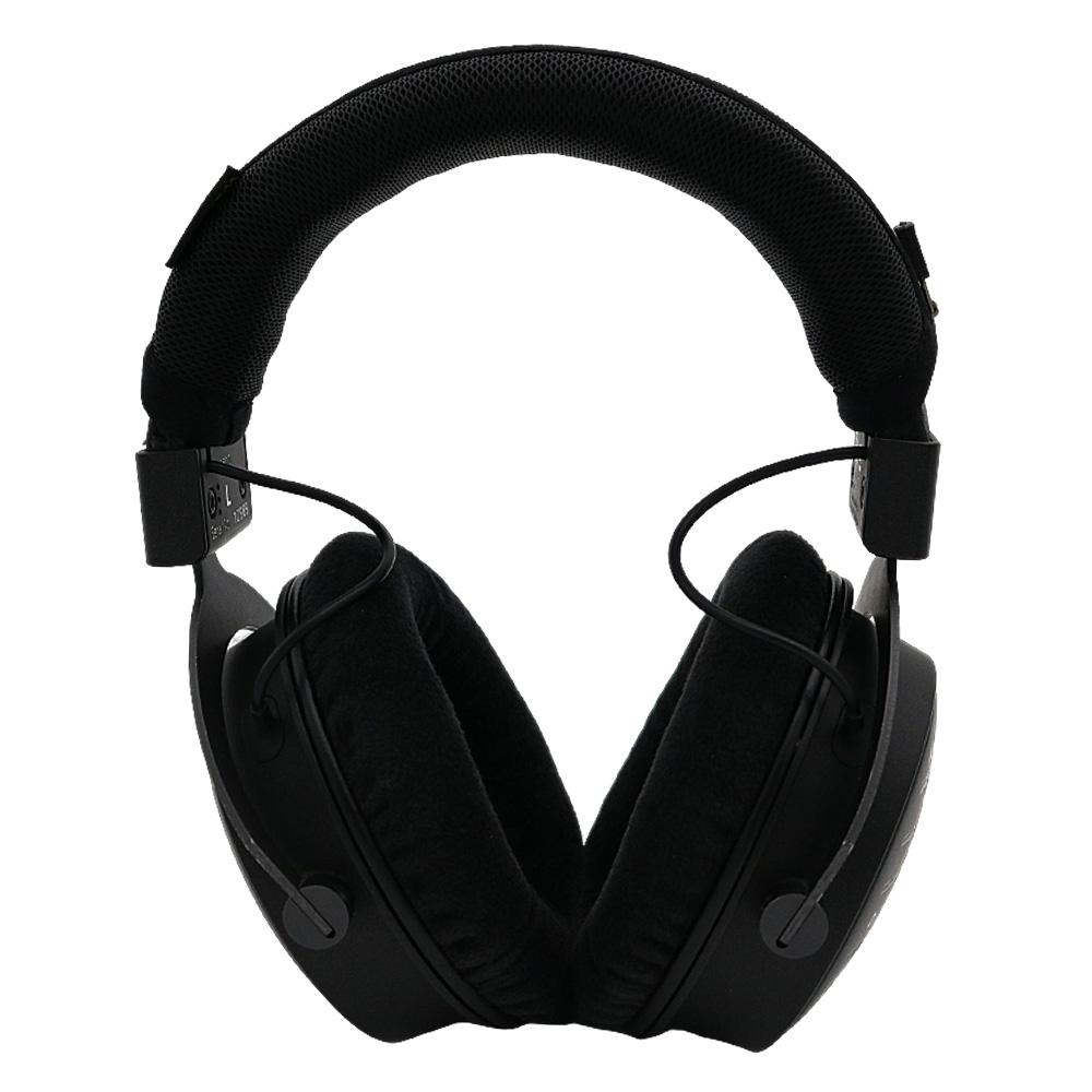 YAYINCC Headphone Head Beam Cover for Beyerdynamic DT1990 Pro Earphone Zipper knitted fabric headband protective cover