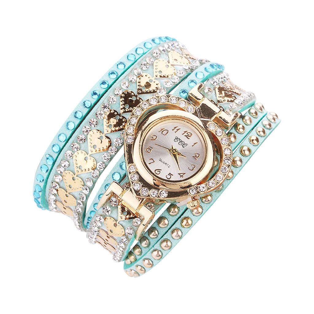 Diamond Bracelet Watch Circle Ladies Love Student Girlfriend Bracelet Watch Women's Watch