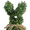 Easter Bunny Topiary Tree Rabbit Shaped Artificial Topiary with Bow Indoor Outdoor Garden Porch Easter Holiday Party Decoration