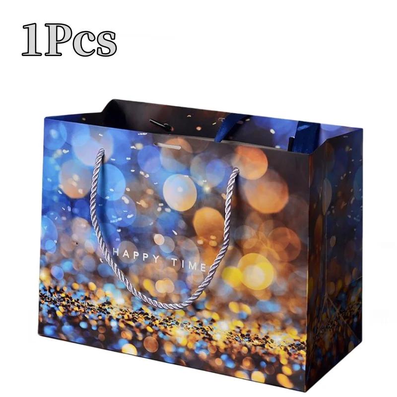 10 шт. Счастливое время Подарочный пакет Упаковочный мешок День рождения Сумочка конфеты бумажный пакет сумка для хранения Рождественский фестиваль