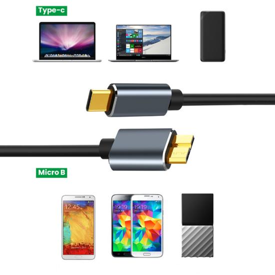 50/100/150 см USB 3.1 Type-c на USB 3.0 Micro-USB 5 Гбит/с кабель для жесткого диска для ПК