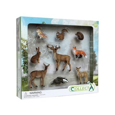CollectA Подарочный набор фигурок лесных животных (Пакет из 9)