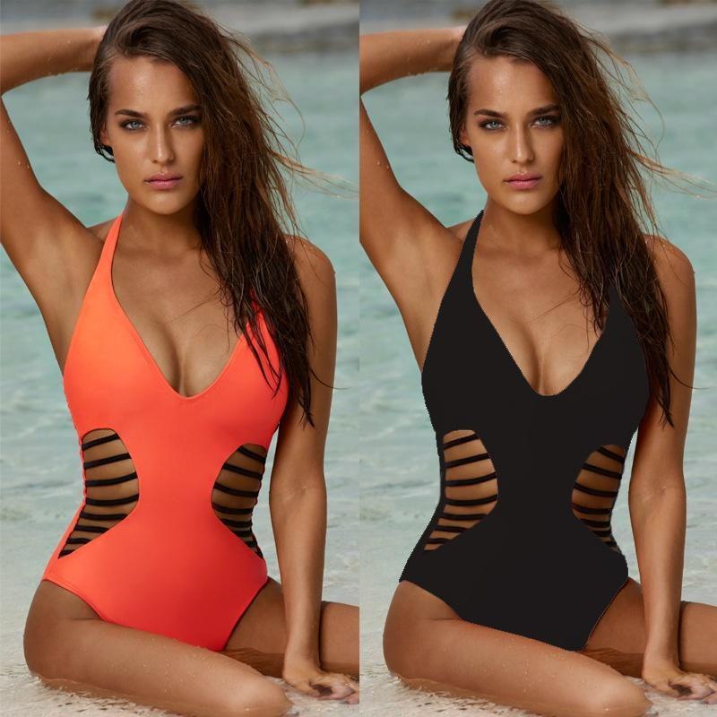 Swimwear Sexy Womans One Piece Swimsuit Monokini Bathing Bikini Padded Push Up