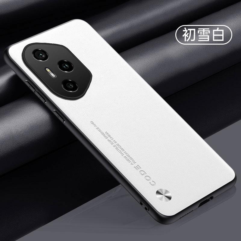 Подходит для чехла мобильного телефона Huawei Honor 400Pro, Honor 300Pro, простой кожаный, Honor 200, матовый противоударный защитный чехол