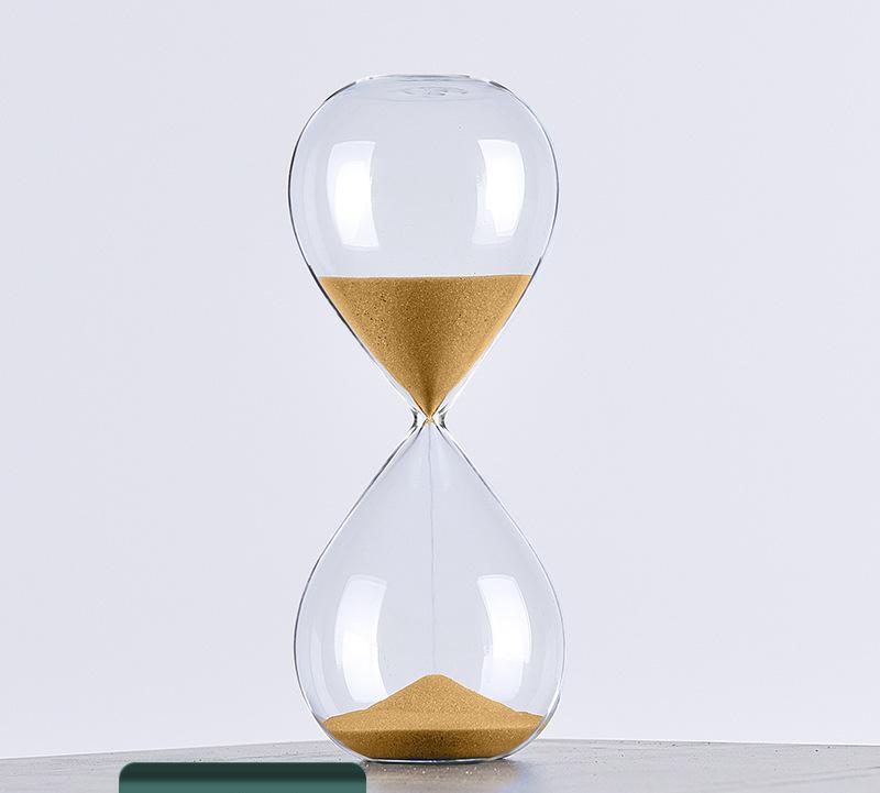 5/10/30/60 Minutes Time Hourglass Timer Home Decoration Glass Hourglass Ornaments Household Items Sand Timer Yellow Sand Timer