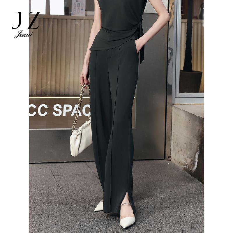 Same style JZ Jiuzi fashionable straight leg casual pants for women in the mall, summer new JZEX11011