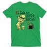 KISS MY IRISH AR*E Ladies T-Shirt Ireland St Patricks Day Leprechaun