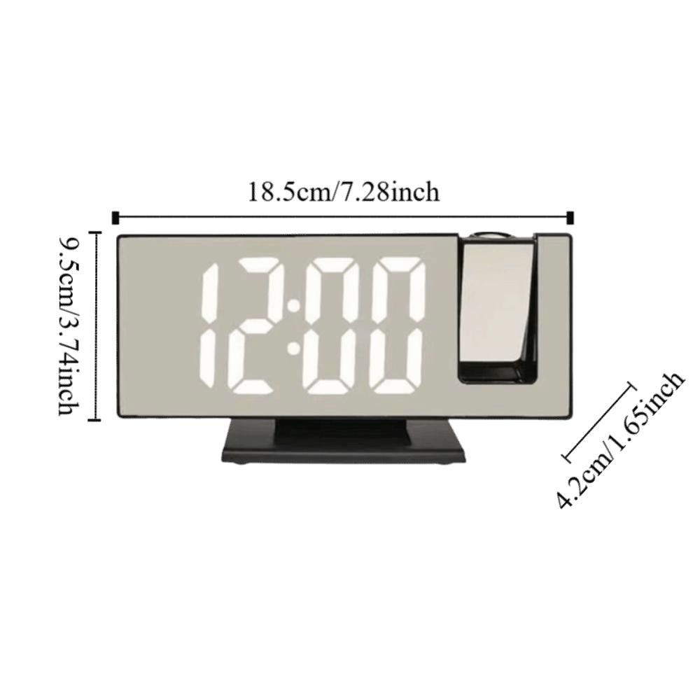 12/24H Display Digital Alarm Clock Backlight LED Alarm Clock Projection Alarm Clock Bedroom