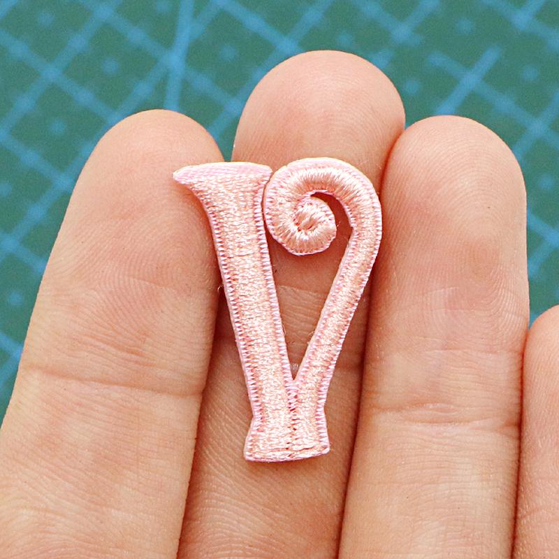 Алфавит 26 букв вышитые наклейки ручная работа вышивка своими руками простота аксессуар современный полиэстер 26 букв нашивка аппликация