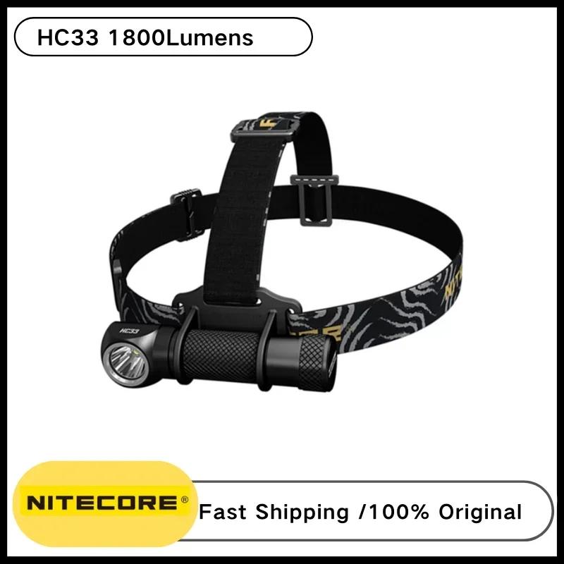 NITECORE HC33 Headlamp Multifunctional Headlight 1800Lumens CREE XHP35 HD LED Magnetic L-shaped Headlamp For Night Wroking