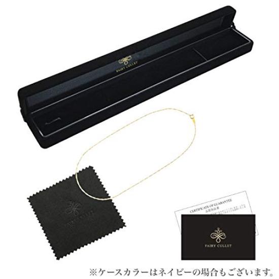 Ожерелье из золота 24 карат, винтовая цепь K24, сделано в Японии, чистое золото, штамп сертификации, кольцо для вытягивания 42 см [Fairy Kallet] 1,7 г