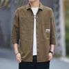 Men's Seven-point Sleeve Shirt Spring and Autumn New Korean Version of The Trend Shirt Casual Coat Men's Coat Tooling