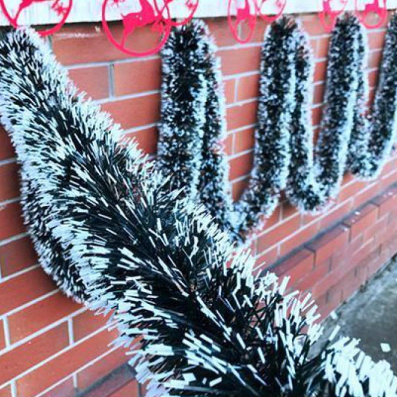 Настенный декор для дверей, украшения для рождественской елки, 2 м, рождественская гирлянда, полоски с мишурой, новая домашняя вечеринка