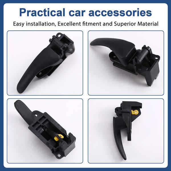 Black Plastic Car Left Interior Door Handle - Suitable for Ben, 1 pc