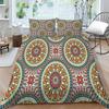 3D Bohemian Pattern Bedding Quilt Cover Pillowcase Queen Full Size Single/double Bed Full Size Soft Comfortable Duvet Cover Home Decoration