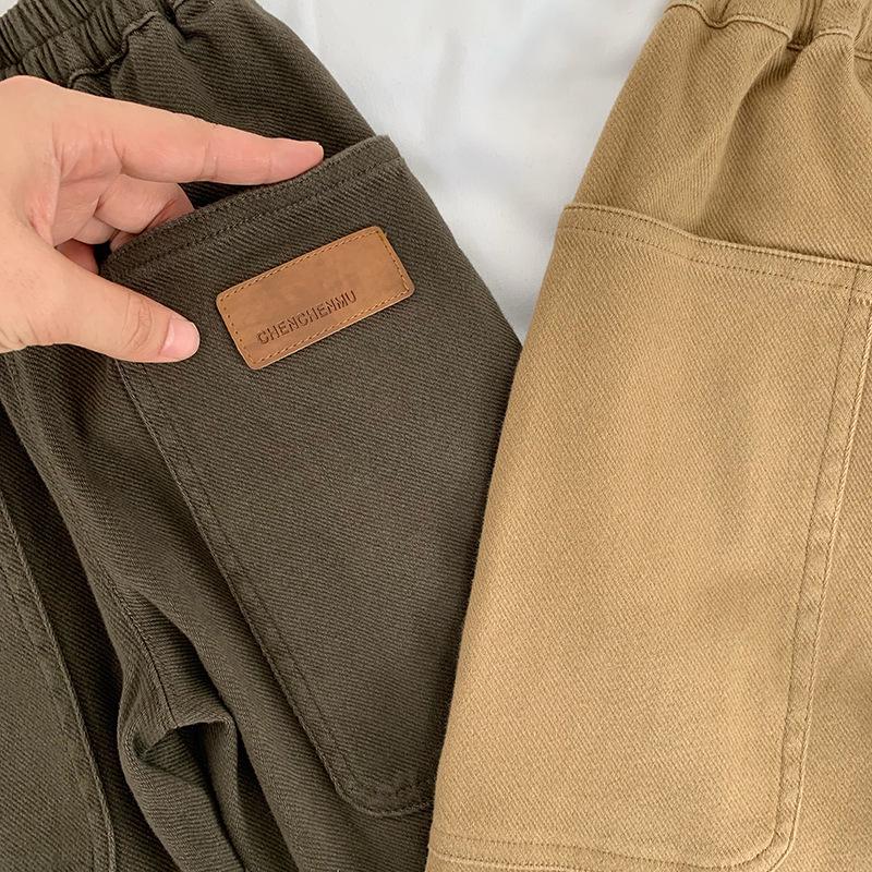 Повседневные детские модные осенние комбинезоны свободного кроя от Tong Chenchen