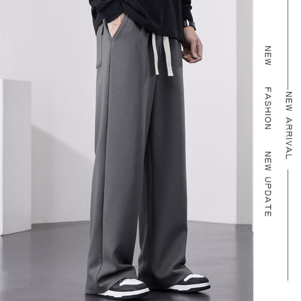Мужские прямые спортивные штаны, широкие хлопковые спортивные штаны с завязками и надписью, спортивные мешковатые штаны, повседневные длинные брюки, большой размер 8XL