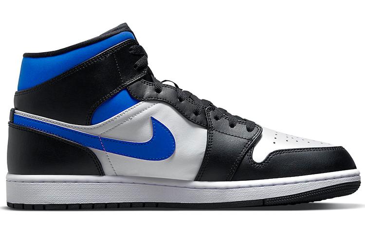Jordan 1 Mid 'Белый Черный Гоночный Синий' 554724-140