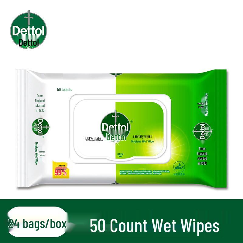 Dettol Гигиенические безспиртовые салфетки для путешествий и домашнего использования