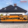 Halloween Pumpkin Bat Spider Web Fence Banner Party Decor