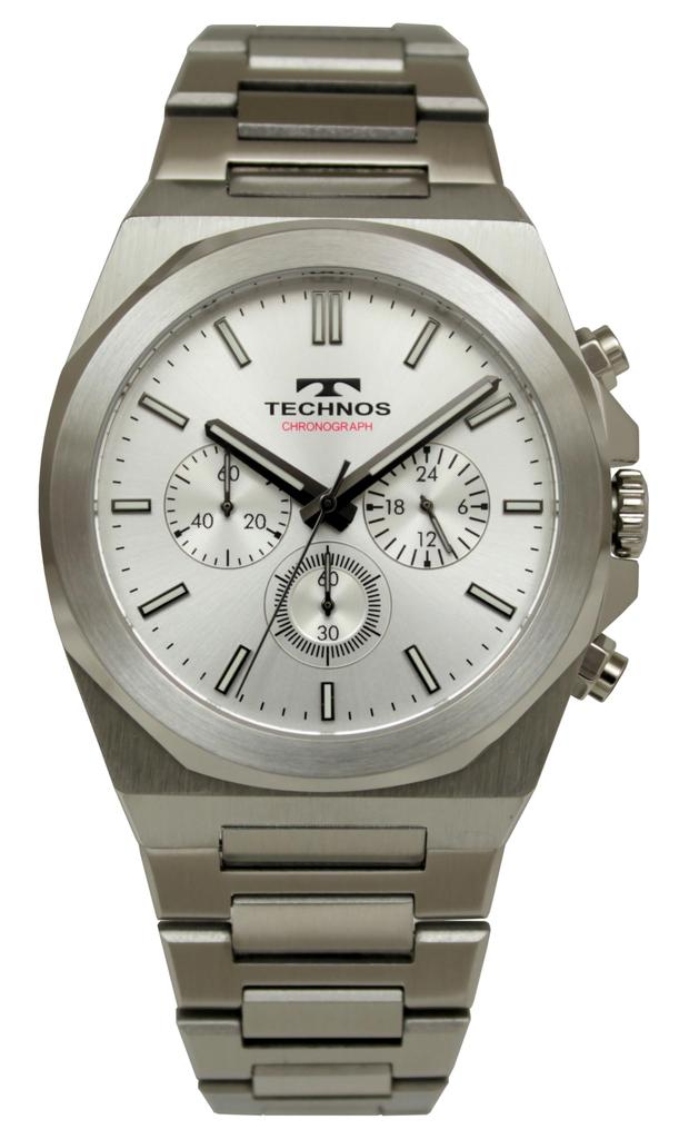 [Technos] Chronograph Watch T9C05SS Men's Silver