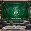 Hibernian FC Personalized Tapestry Support Custom Name, Wall Art Home Decoration