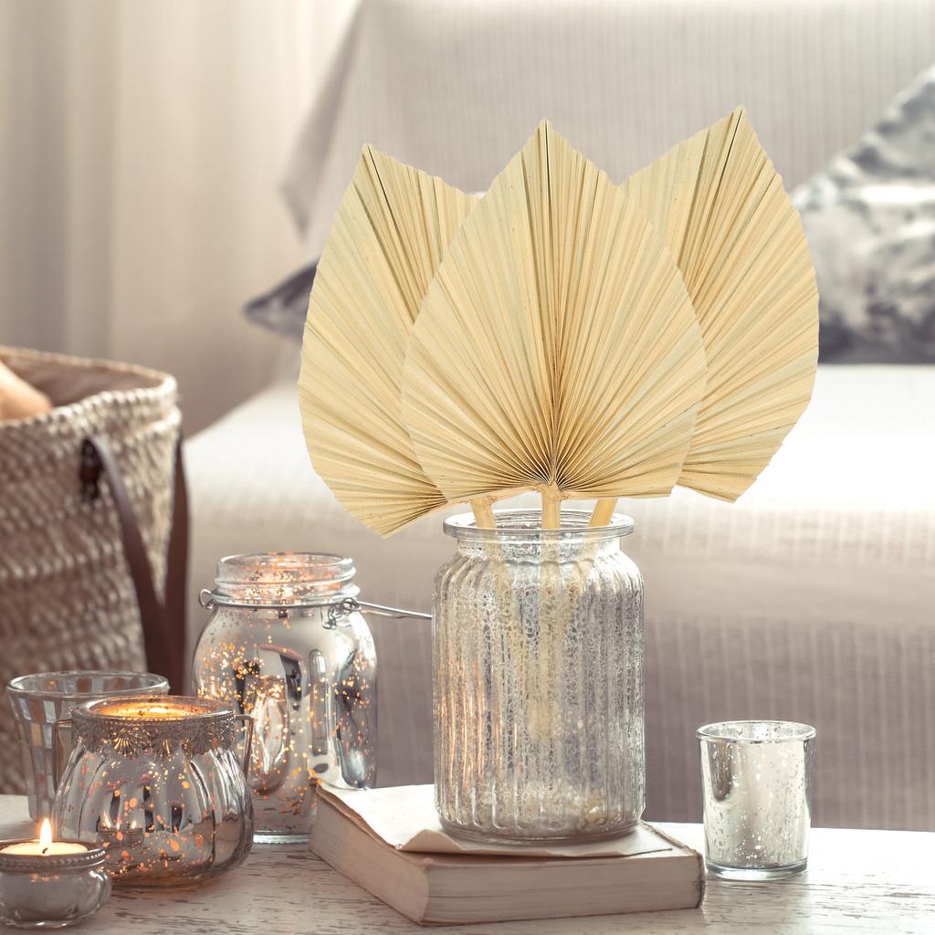 3 шт. Настенное украшение Свадебные украшения Лист Окно Пальма Сушеный Веер Сухие листья Декоративное моделирование Гостиничные принадлежности