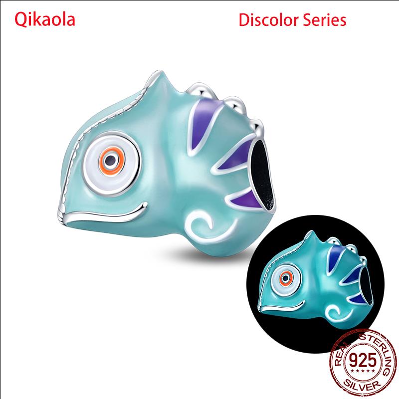 Original 100% sS925 Sterling Silver Luminous Octopus Ocean Series Charms Fit Bracelet DIY Beads Ms Jewelry Gift New In